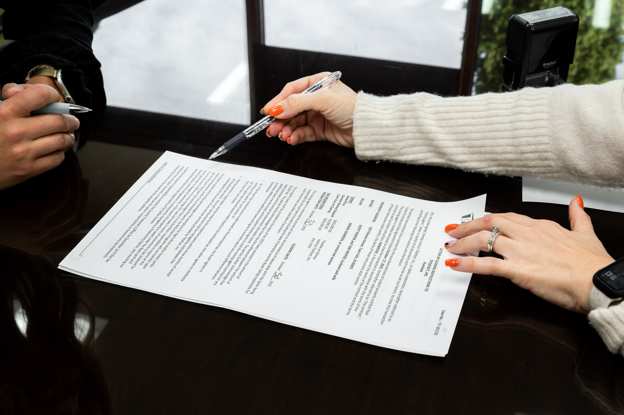Stock -23 Real estate agent touring a home with buyers